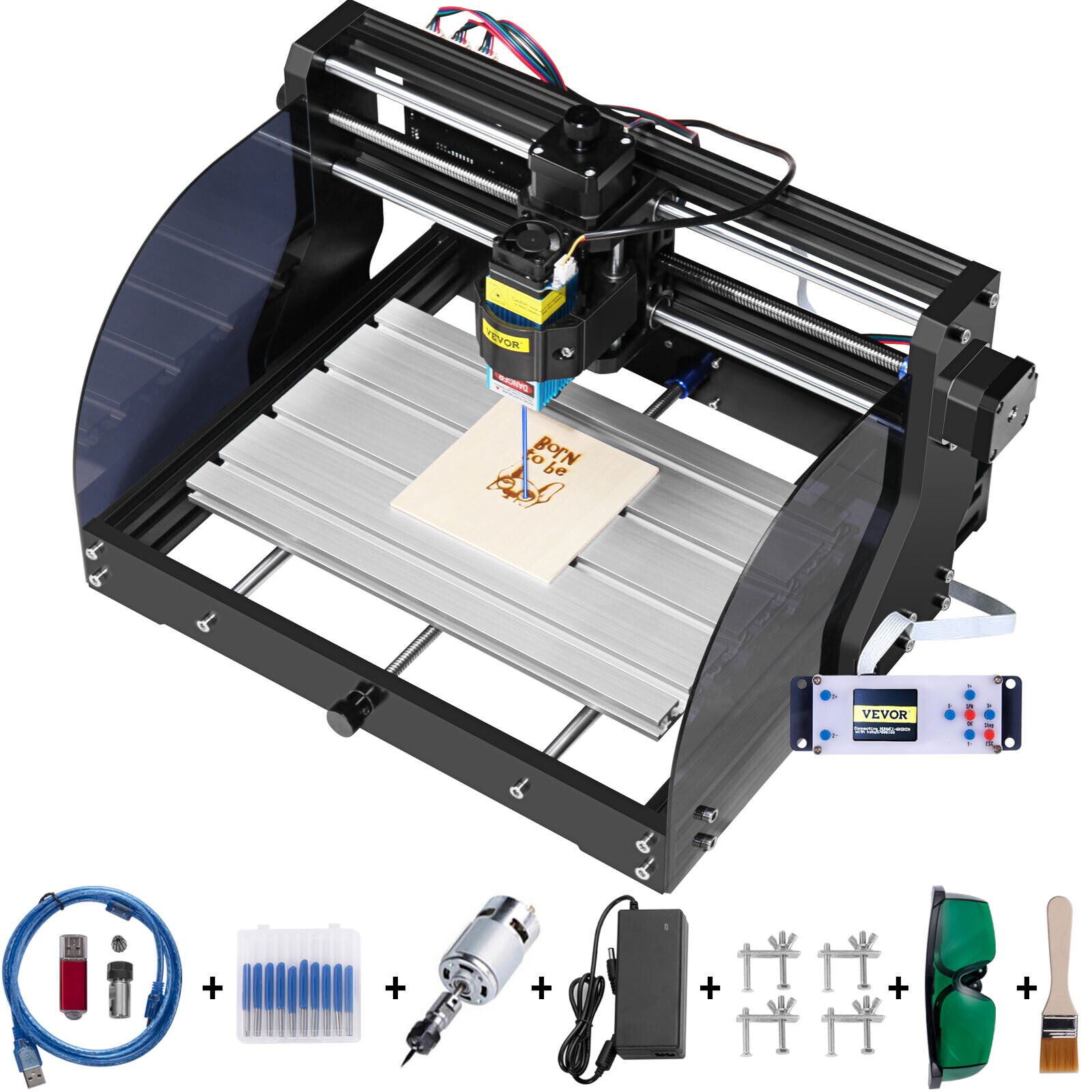 CNC 3018 Pro CNC Router 2.5W Laser 3 Axis GRBL Control Laser Engraver –