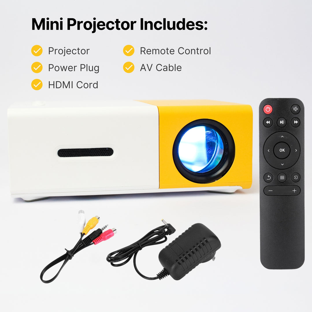 Portable Mini Projector High Def - Take anywhere - self-powered