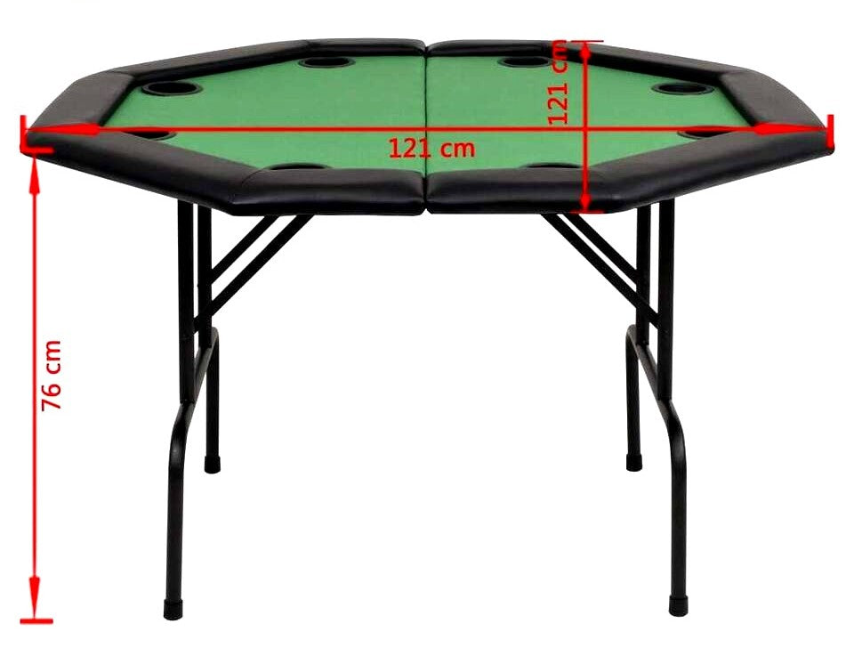 8 or 9-Player Folding Poker Table