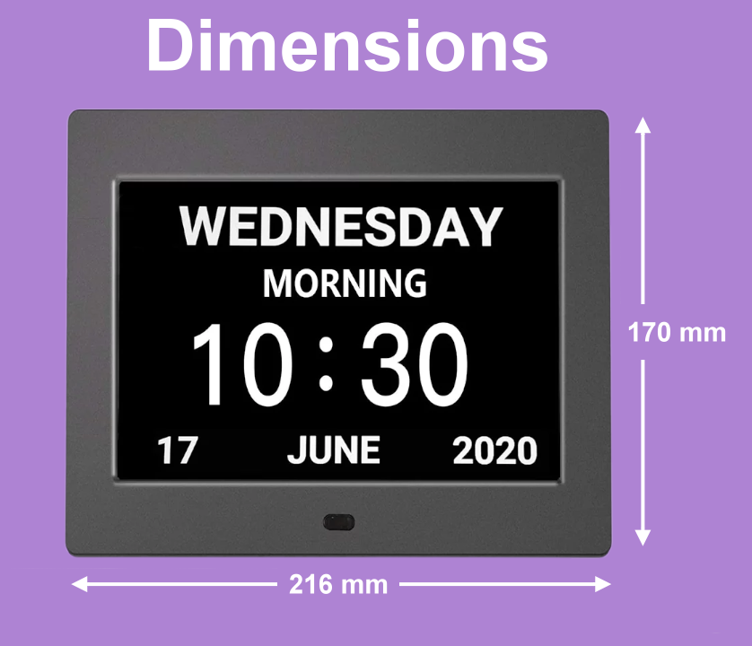 Large Digital Display Clock with Reminders