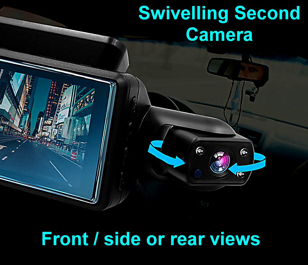 FHD Car DVR Camera DashCam Dash Cam Dual Record Hidden Recorder 1080P Parking Monitor