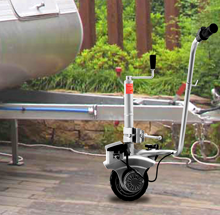 12 V Motorised Jockey Wheel for Trailers - electric trailer jack - electric trailer dolly - motorized trailer dolly - 1