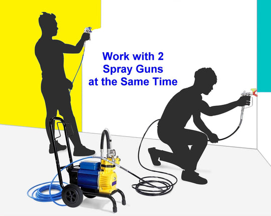 Commercial Twin Airless Spray Paint Package - commercial airless paint sprayer - commercial grade paint sprayer - professional paint spraying equipment - 4