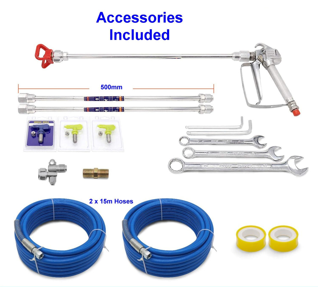 Commercial Twin Airless Spray Paint Package - commercial airless paint sprayer - commercial grade paint sprayer - professional paint spraying equipment - 7
