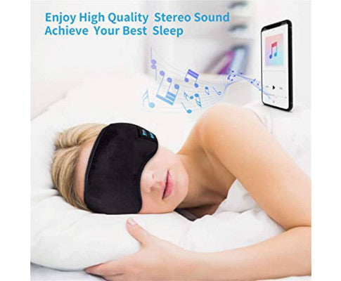 Wireless Bluetooth 5.0 Stereo Eye Mask Headphones Earphone Sleep Music Mask