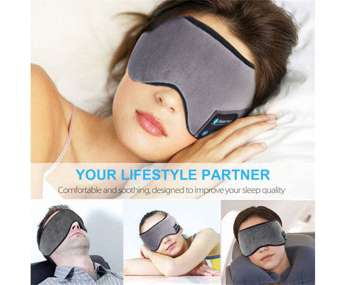 Wireless Bluetooth 5.0 Stereo Eye Mask Headphones Earphone Sleep Music Mask