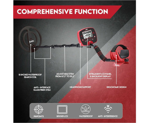 Deep Sensitive Metal Detector with LCD Screen and FREE PIN POINTER