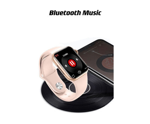 Smart Watch 44mm Bluetooth call Screen True Multidial Blood Oxygen Game Sports Mode Pro FOR IOS and Android White with 2 straps