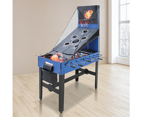 4FT 12-in-1 Combo Games Tables Foosball Soccer Basketball Hockey Pool Table Tennis