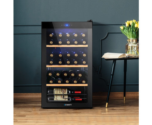 Wine Cooler Fridge stores 34 Bottles