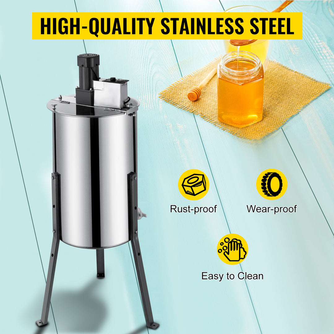 Electric 3/6 Frame Beekeeping Stainless Steel Honey Extractor