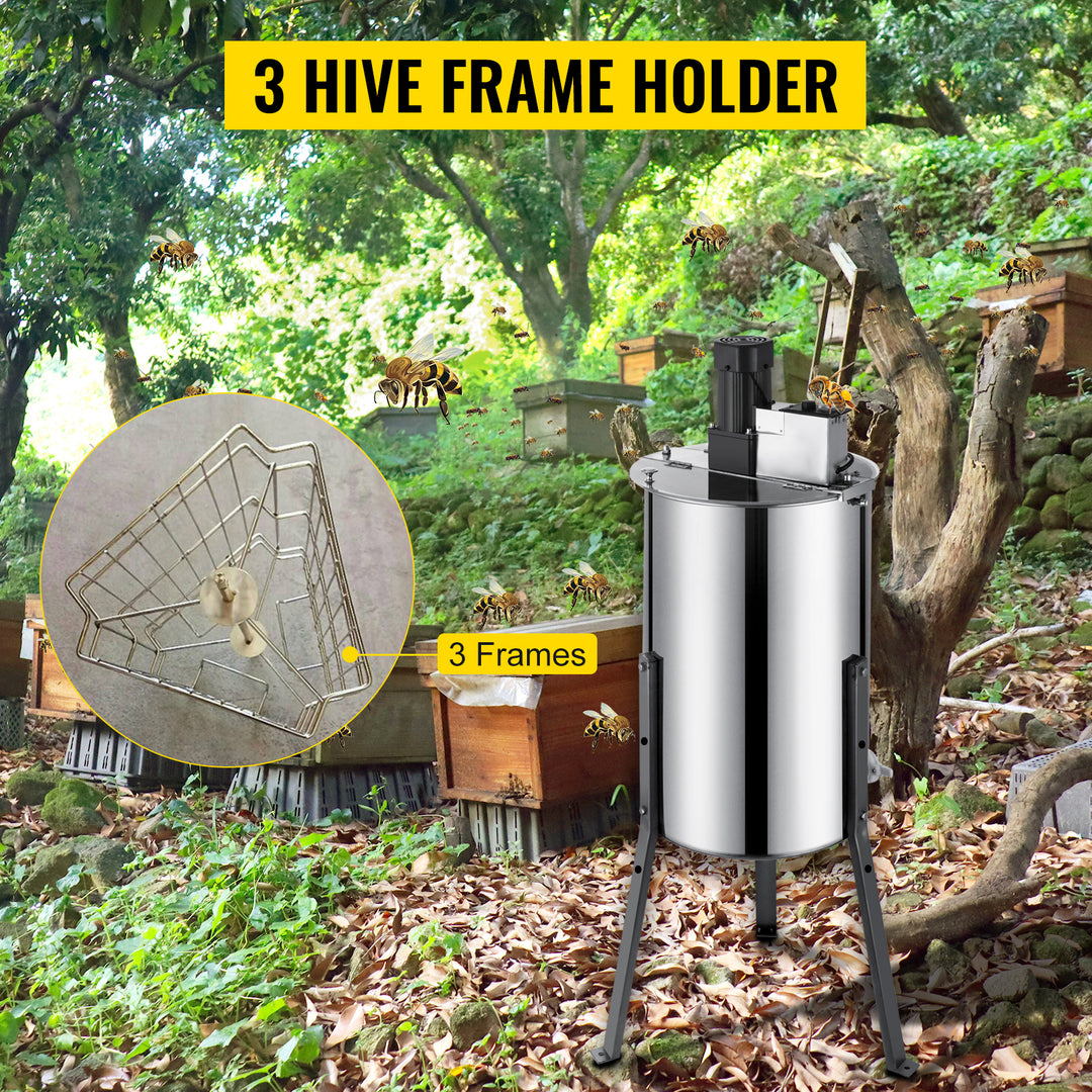 Electric 3/6 Frame Beekeeping Stainless Steel Honey Extractor