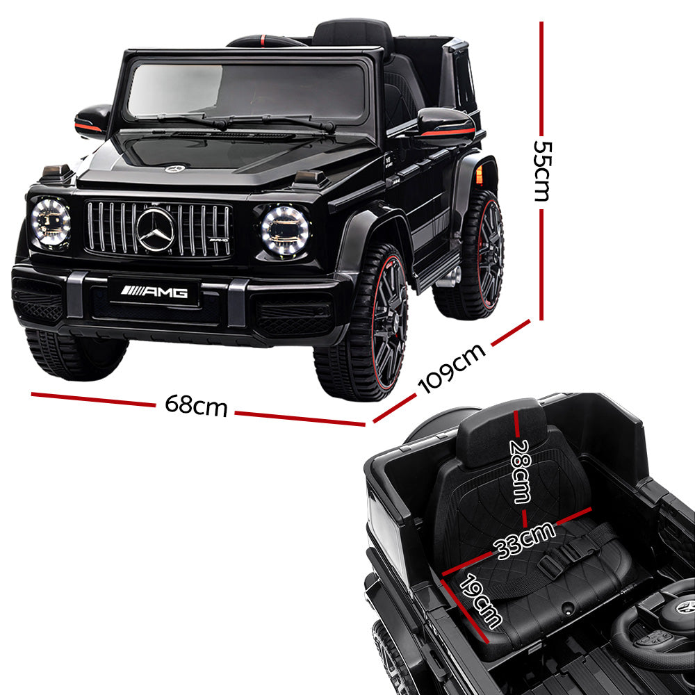 Kids Electric Ride On Car Mercedes-Benz Licensed AMG G63 Toy Cars Remote Black