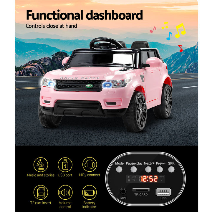 Kids Electric Ride On Car SUV Range Rover-inspired Cars Remote 12V Pink