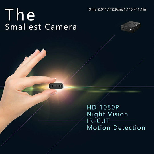 Smallest Mini Camera in Full HD 1080p with Night Vision