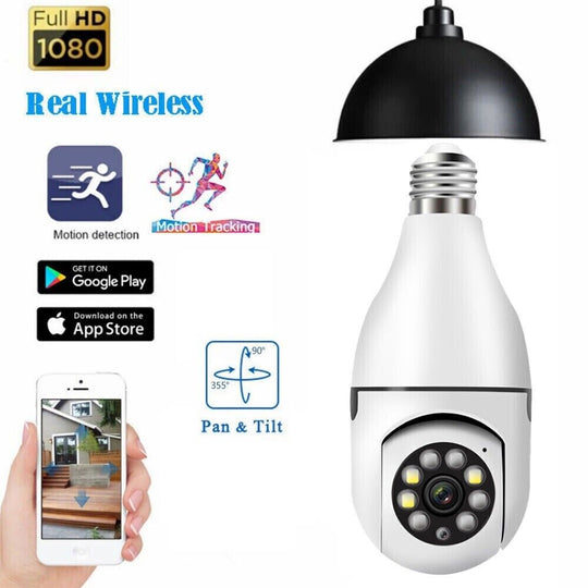 Light Bulb Security Camera with WiFi