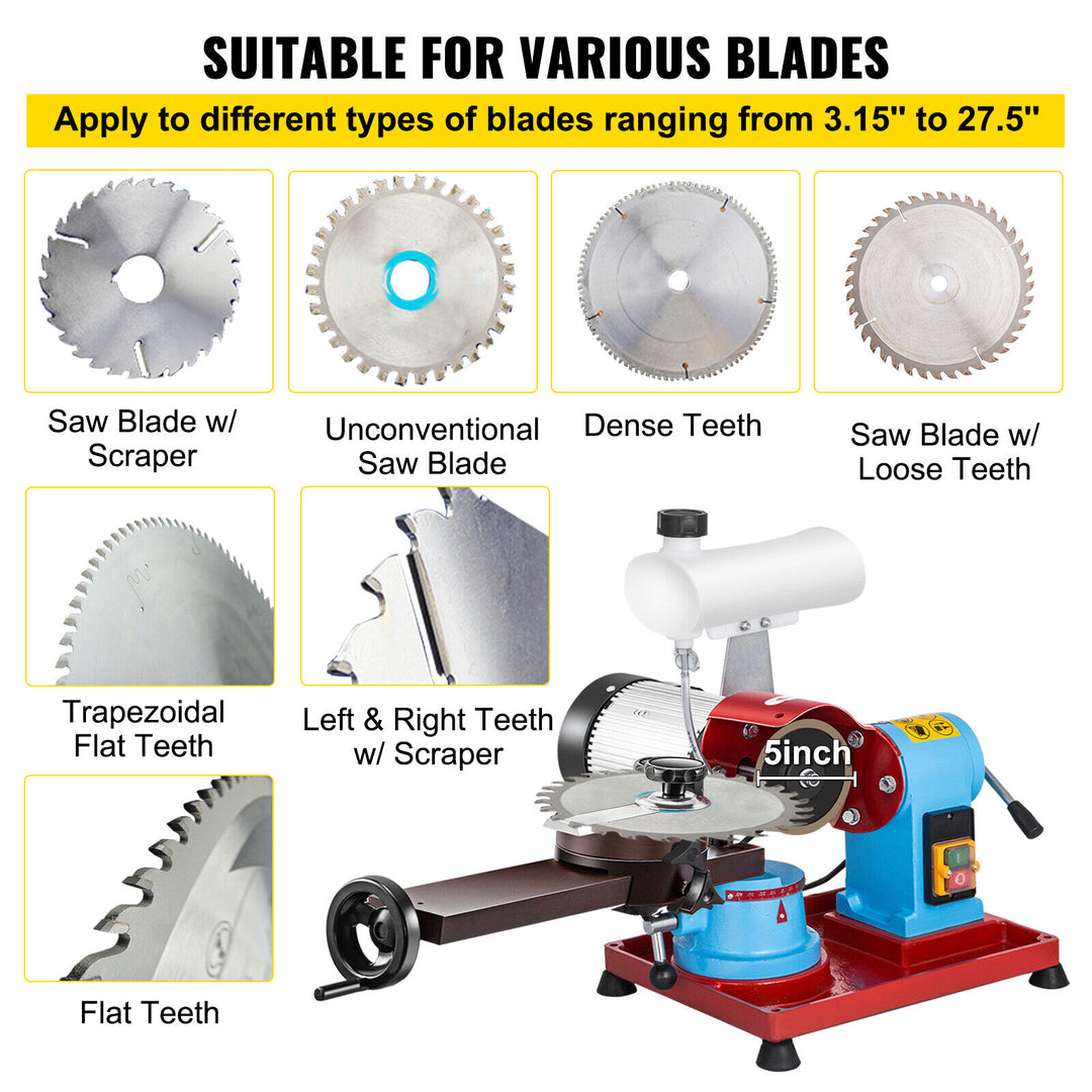 Electric Circular Saw Blade Sharpener (water injected) - circular saw blade sharpener - blade sharpening machine - saw blade sharpening equipment - 12
