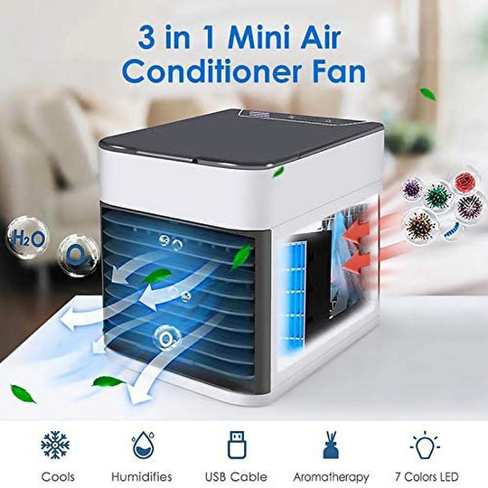 Mini Portable Air Cooler Evaporative Water Cooling Fan USB Charging