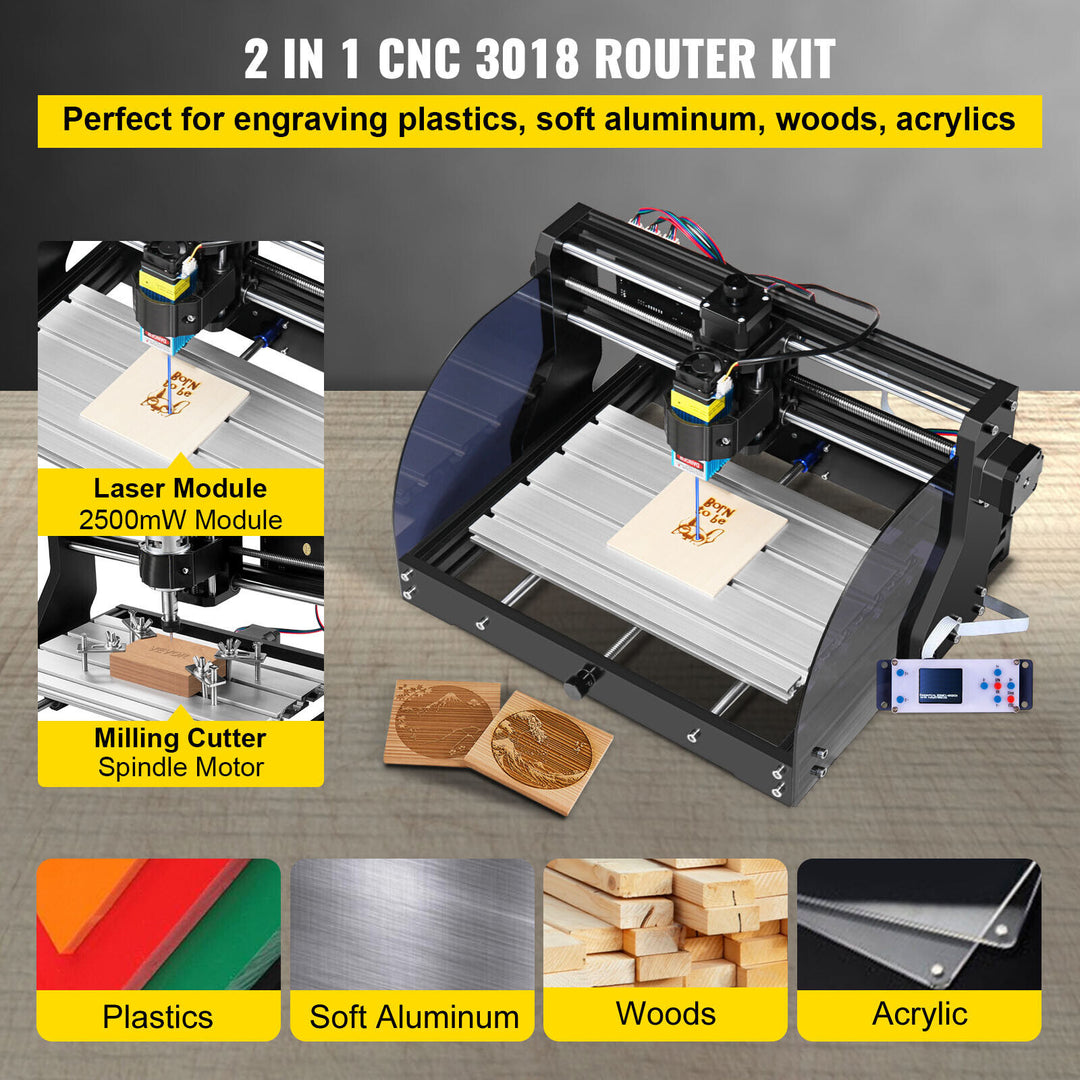 CNC 3018 Pro CNC Router + Laser Engraver