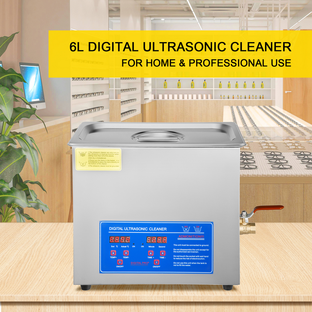 Professional Digital Ultrasonic Cleaner Tank with Heater (3.2 / 6 Litres)