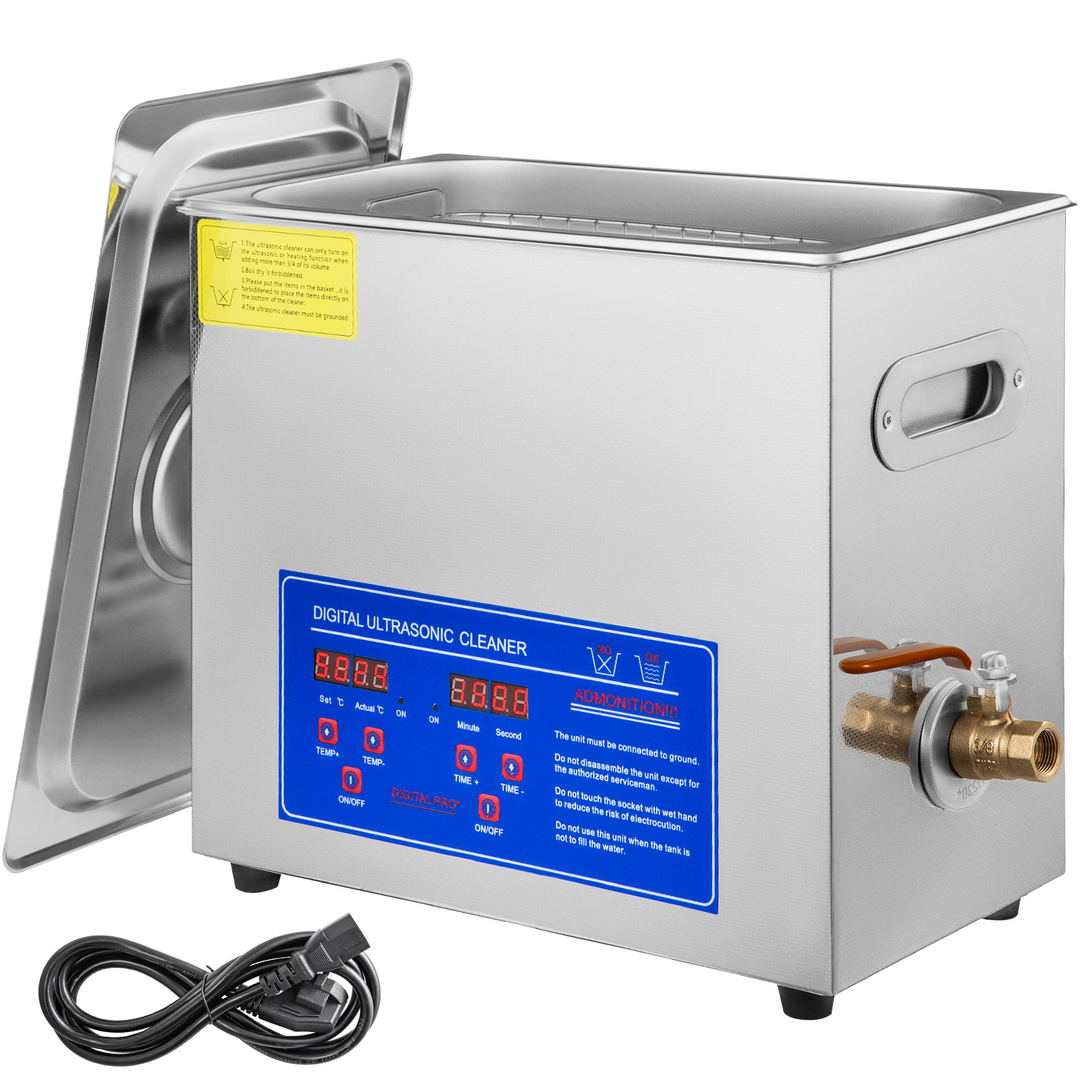 Professional Digital Ultrasonic Cleaner Tank with Heater (3.2 / 6 Litres)