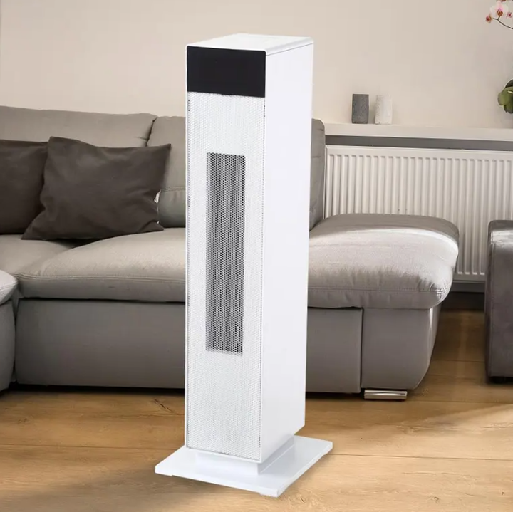 Portable Electric Heater with Oscillating Ceramic Tower (2000W)