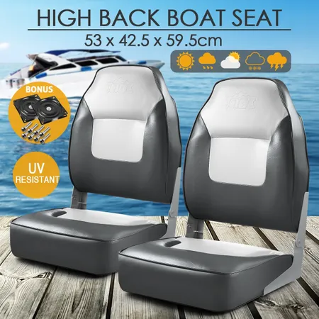 Premium Folding Boat Seats  2X  (All Weather)