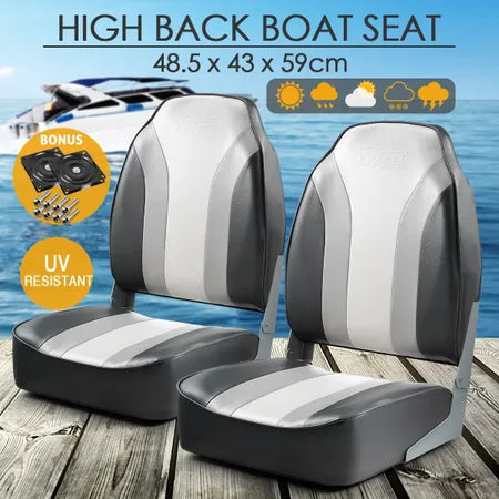 Premium Folding Boat Seats  2X  (Highly Resistant)