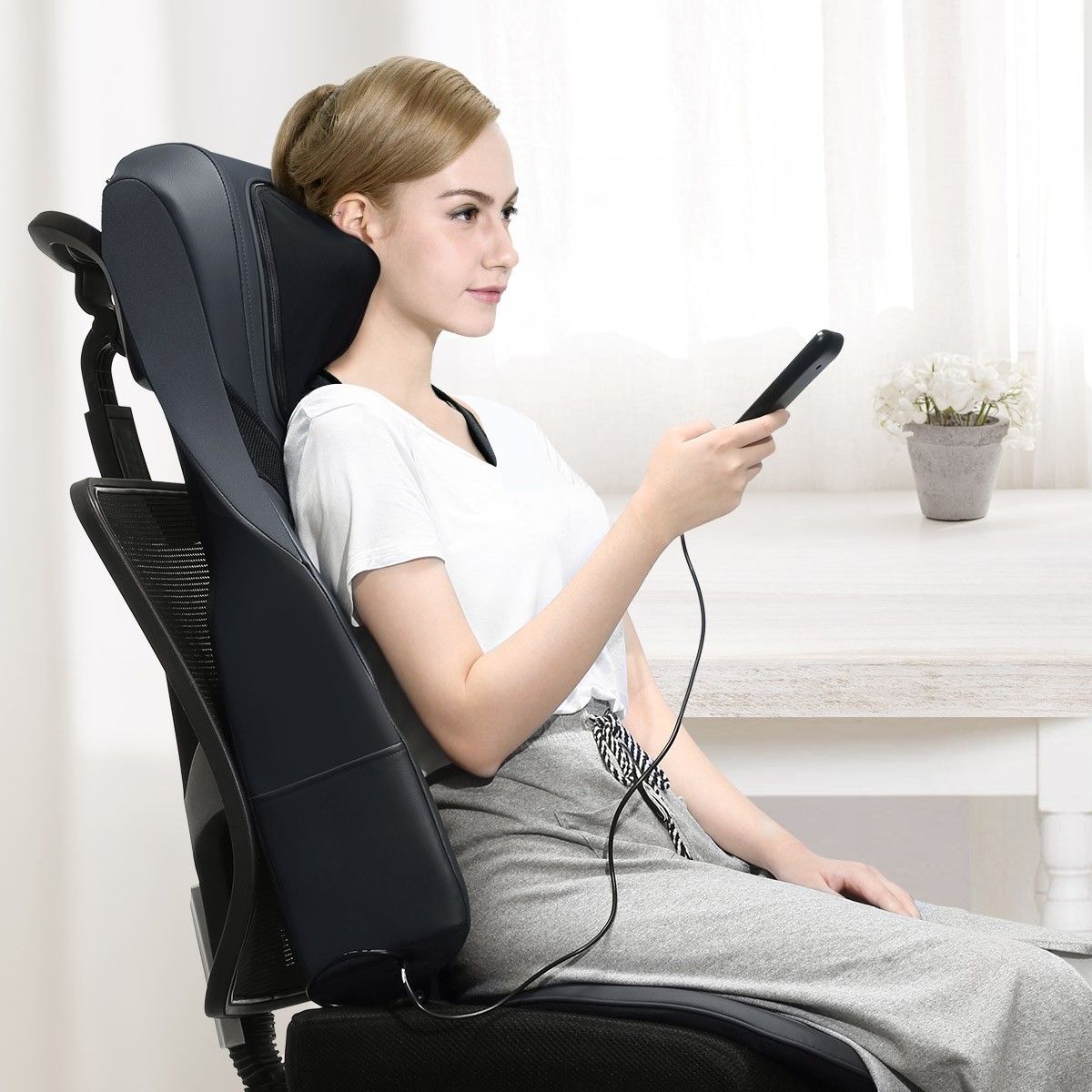 Office chair discount with shiatsu massage