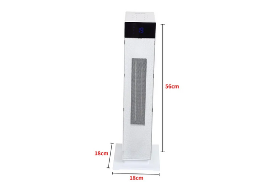 Portable Electric Heater with Oscillating Ceramic Tower (2000W)