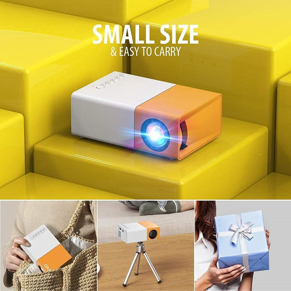 Portable Mini HD Projector for Home or Camping - mini projector for android - best mini projectors - pocket projector for iphone - 5