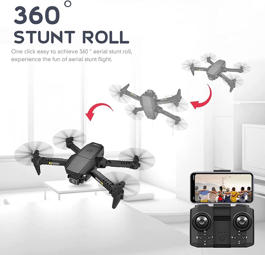 Mini Drone with 4K Camera 2.4GHz WiFi + 2x Batteries