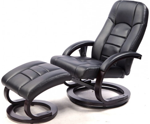 Deluxe Massage Chair with Recliner in PU Leather