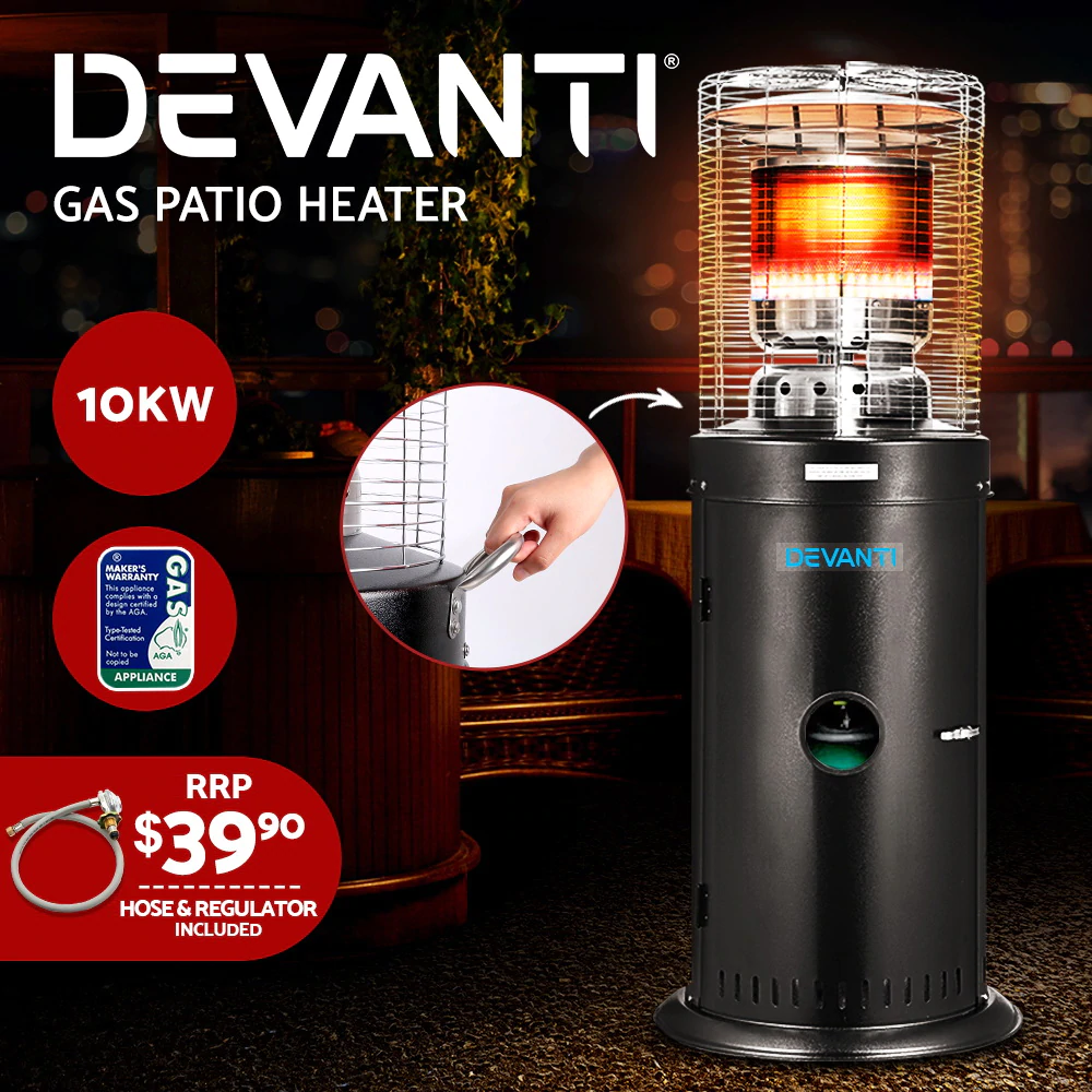 Outdoor Gas Heater Propane/ Butane LPG Portable with Stand