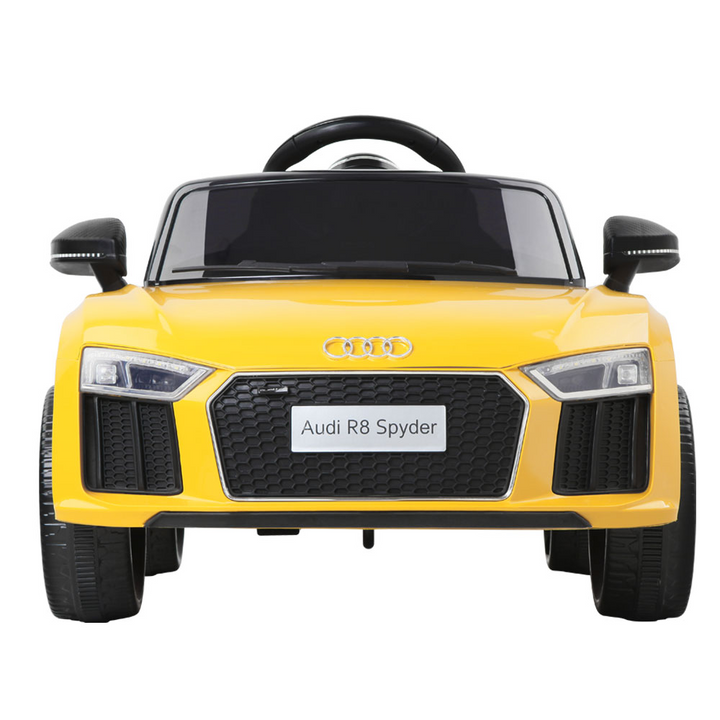 Kids Electric Car Audi R8 Spyder 12V (Black & Yellow)