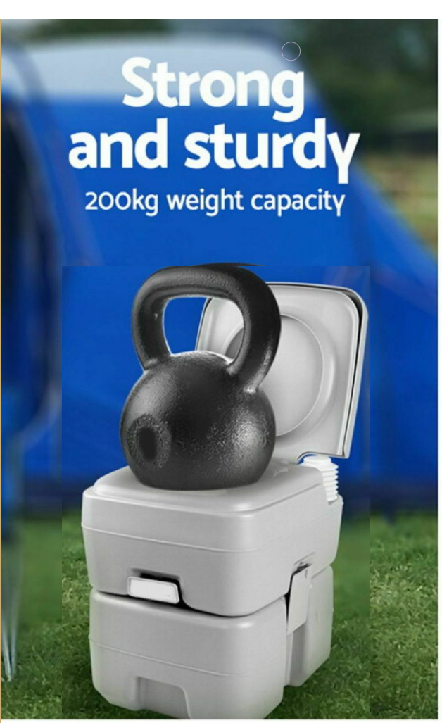 Portable Automatic Toilet - for Outdoor Camping (20 Litres)