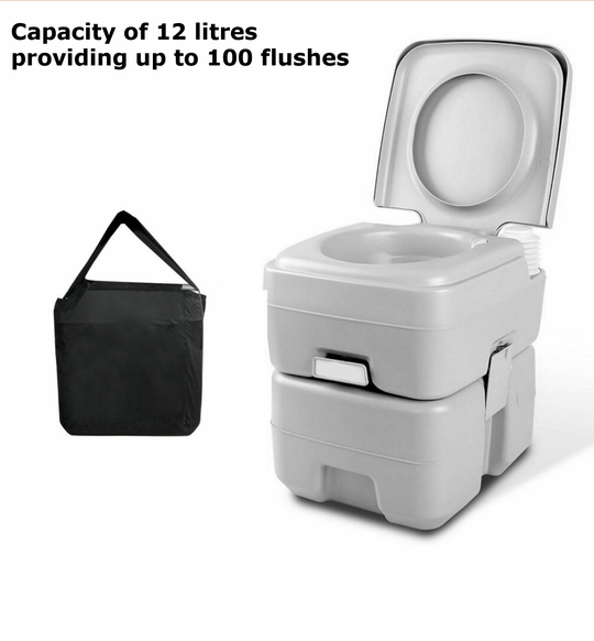 Portable Automatic Toilet - for Outdoor Camping (20 Litres)