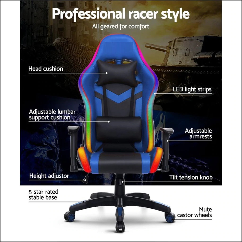 Professional Gaming Office Chair RGB LED