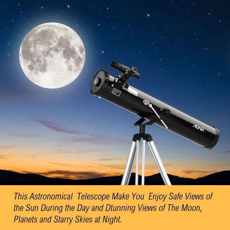 Pro Astronomical Telescope Ultra HD Resolution (114 mm Aperture &  675x Zoom )