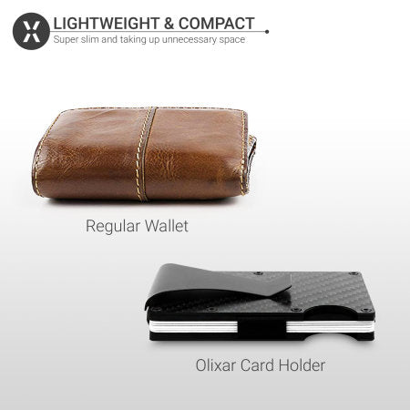 Carbon Fiber Wallet RFID Blocking Card Holder
