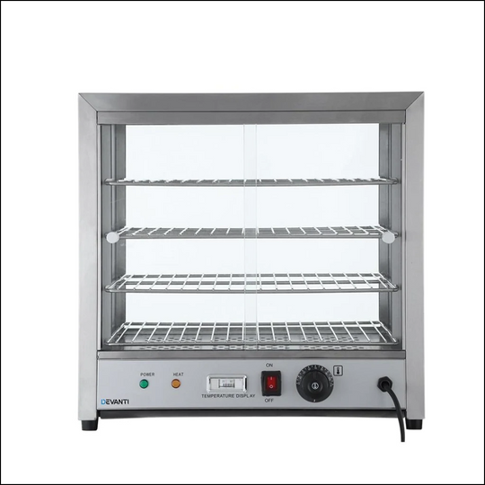 Professional Commercial Food Warmer Pie Hot Display Showcase Cabinet in Stainless Steel
