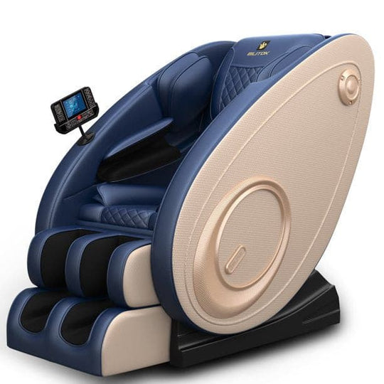 BILITOK Massage Chair Zero Gravity Full Body with Heating and Bluetooth Blue