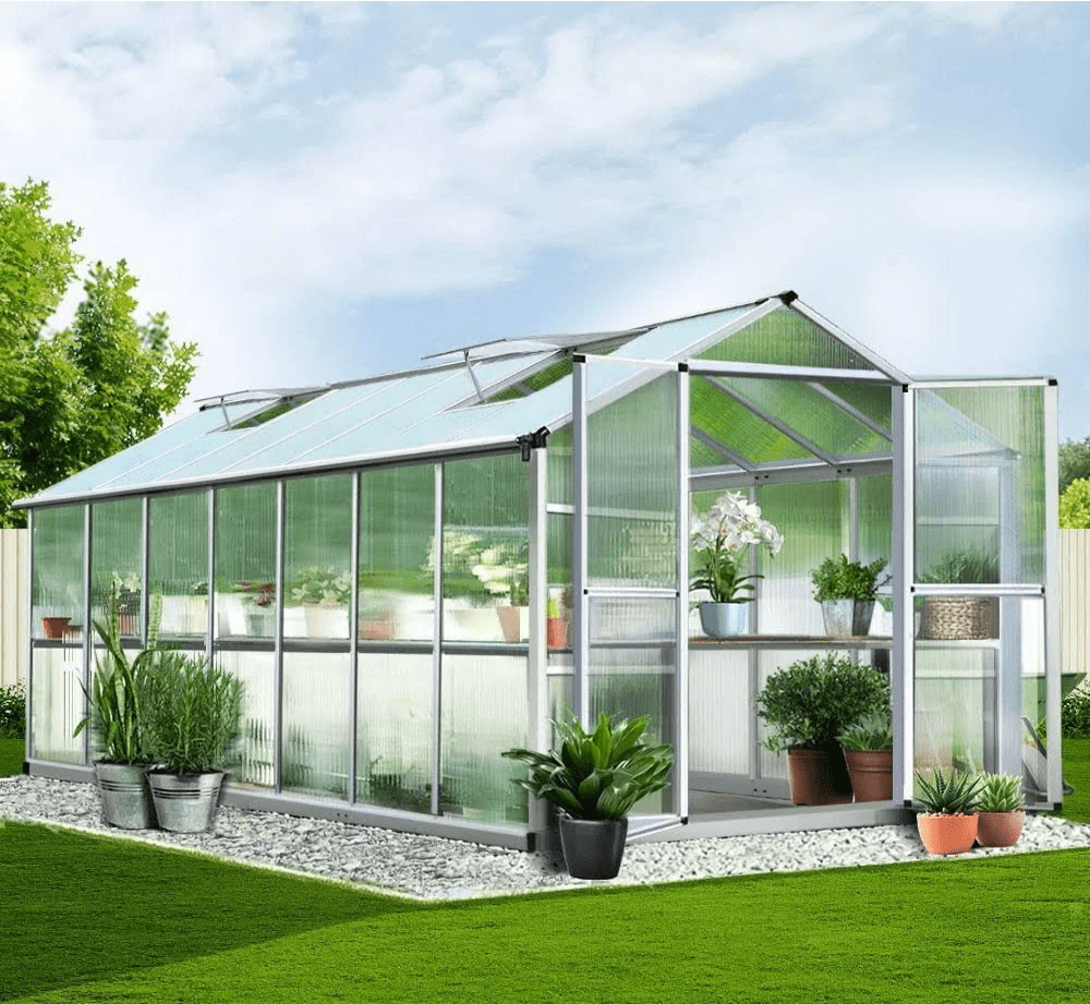 Greenhouse Garden Plants Shed Aluminium /  Polycarbonate AU