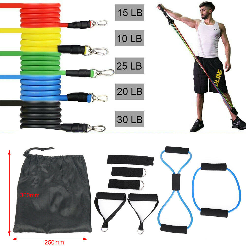 Premium Resistance Bands for Outdoor/Indoor Exercise - 13x PCS