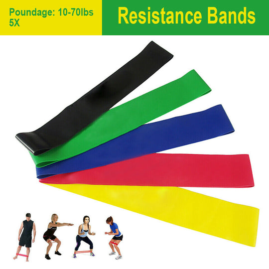 Heavy Duty Resistance Bands - Strength and endurance (5x Pcs set)