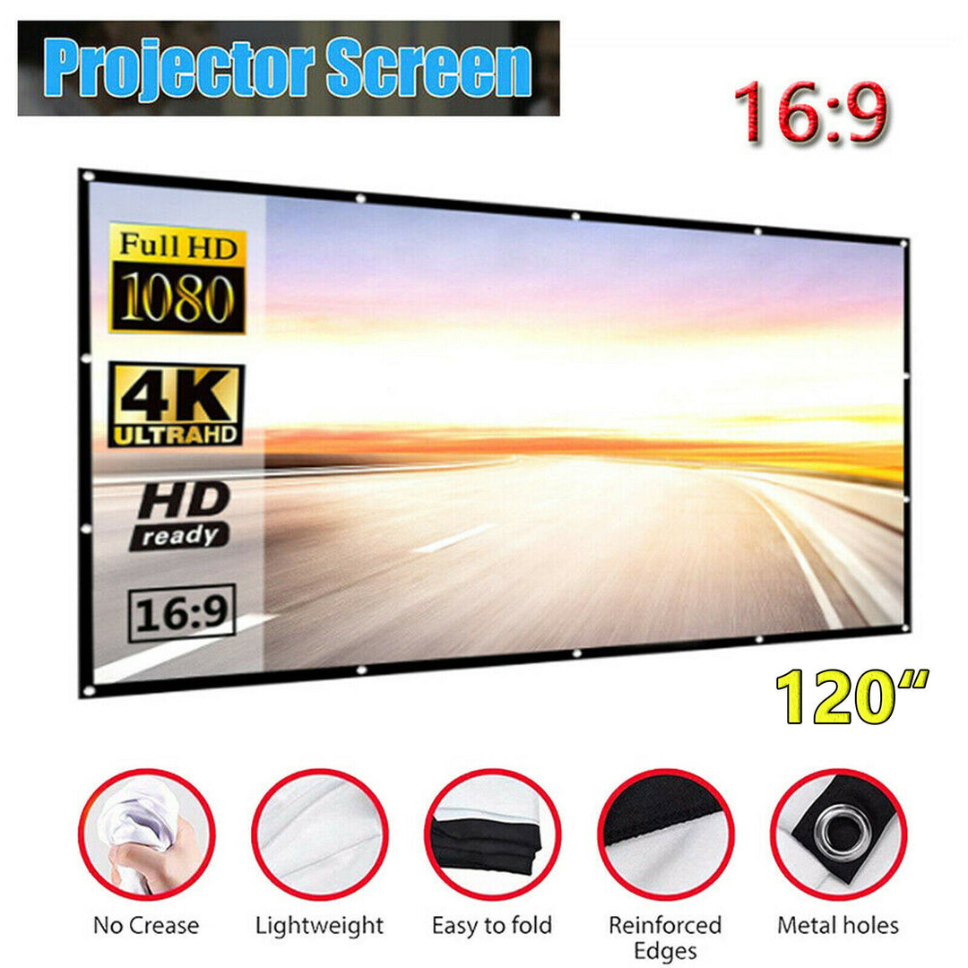 120 Inch Foldable Portable Projector Screen