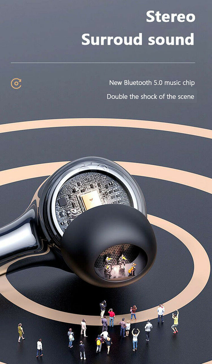 Wireless Earbuds Bluetooth 5.0 Waterproof Headphones for iPhone Samsung Android