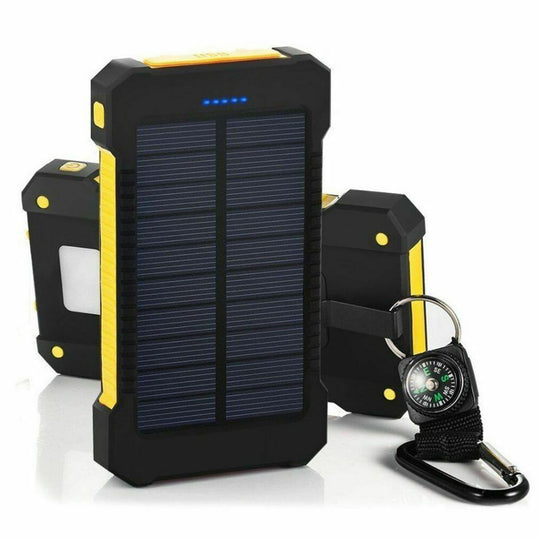 Portable Solar Battery Power Bank 50000mah Waterproof (Torch & Compass)
