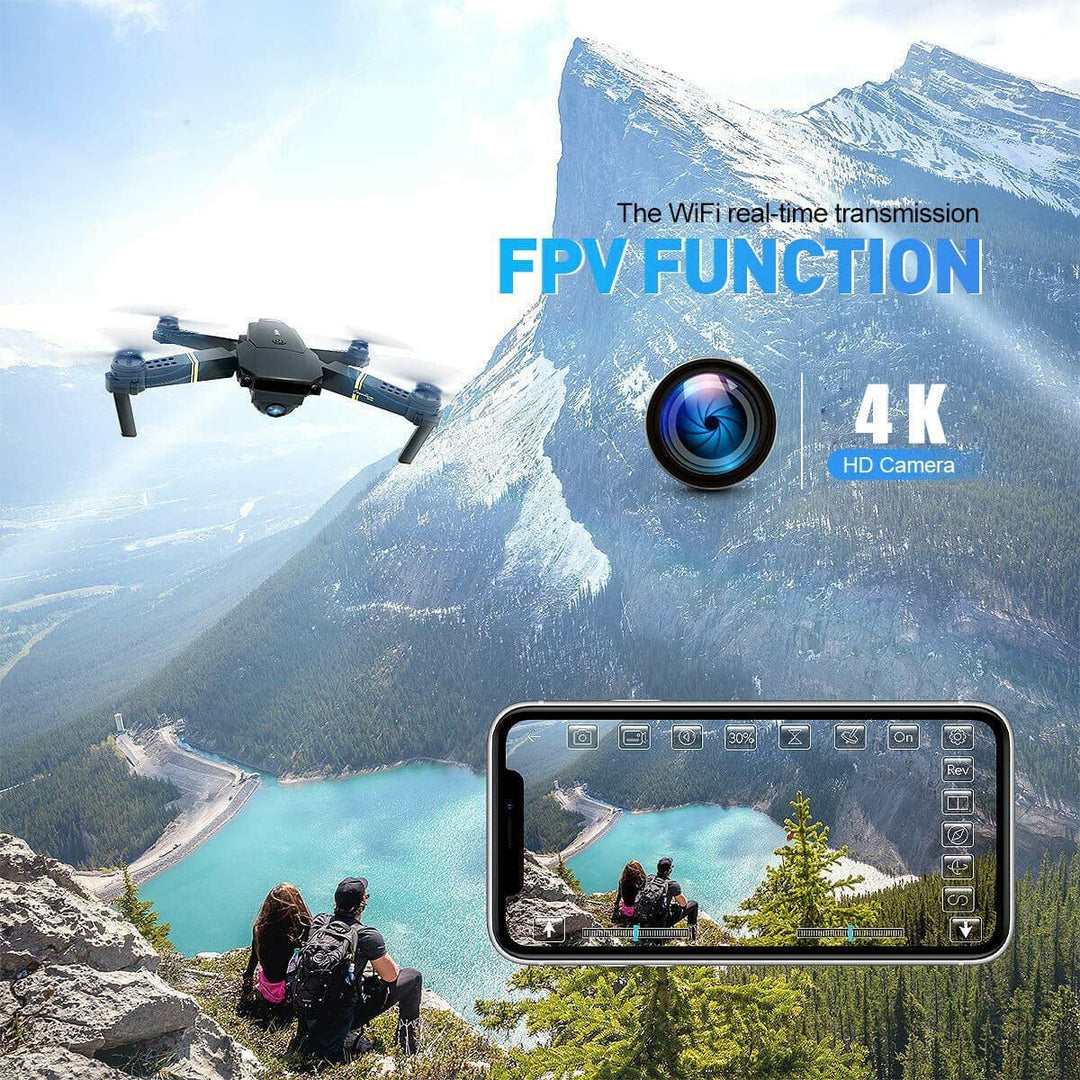 5G Compact Drone Quadcopter 4K UHD (Pro Kit With 3 X Batteries) - High-resolution drone camera - professional drone kit - quadcopter for photography - 3