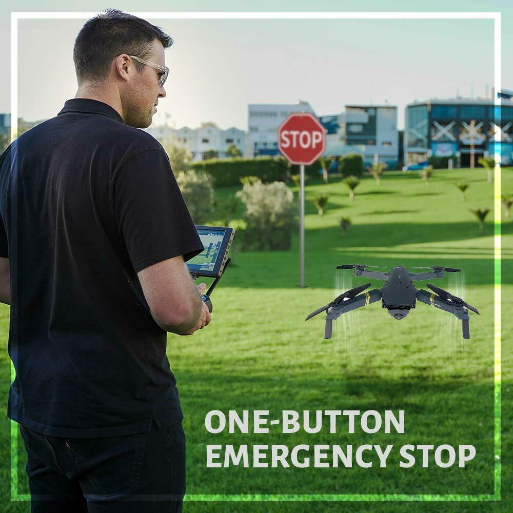 Professional 4k uhd sky quad drone emergency stop button